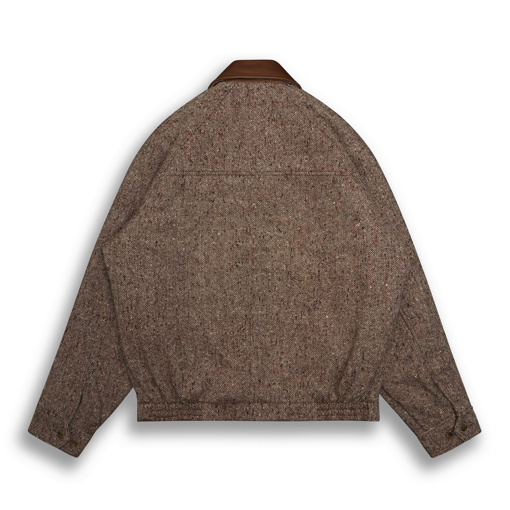 THE DUNBAR - Brown Donegal Wool Classic Fit - Golden Bear Sportswear