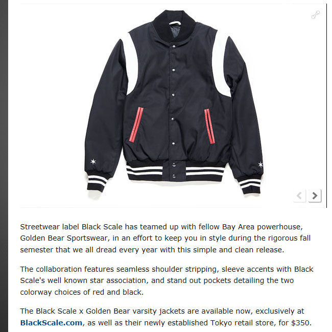 GOLDEN BEAR SPORTSWEAR FOR BLACK SCALE