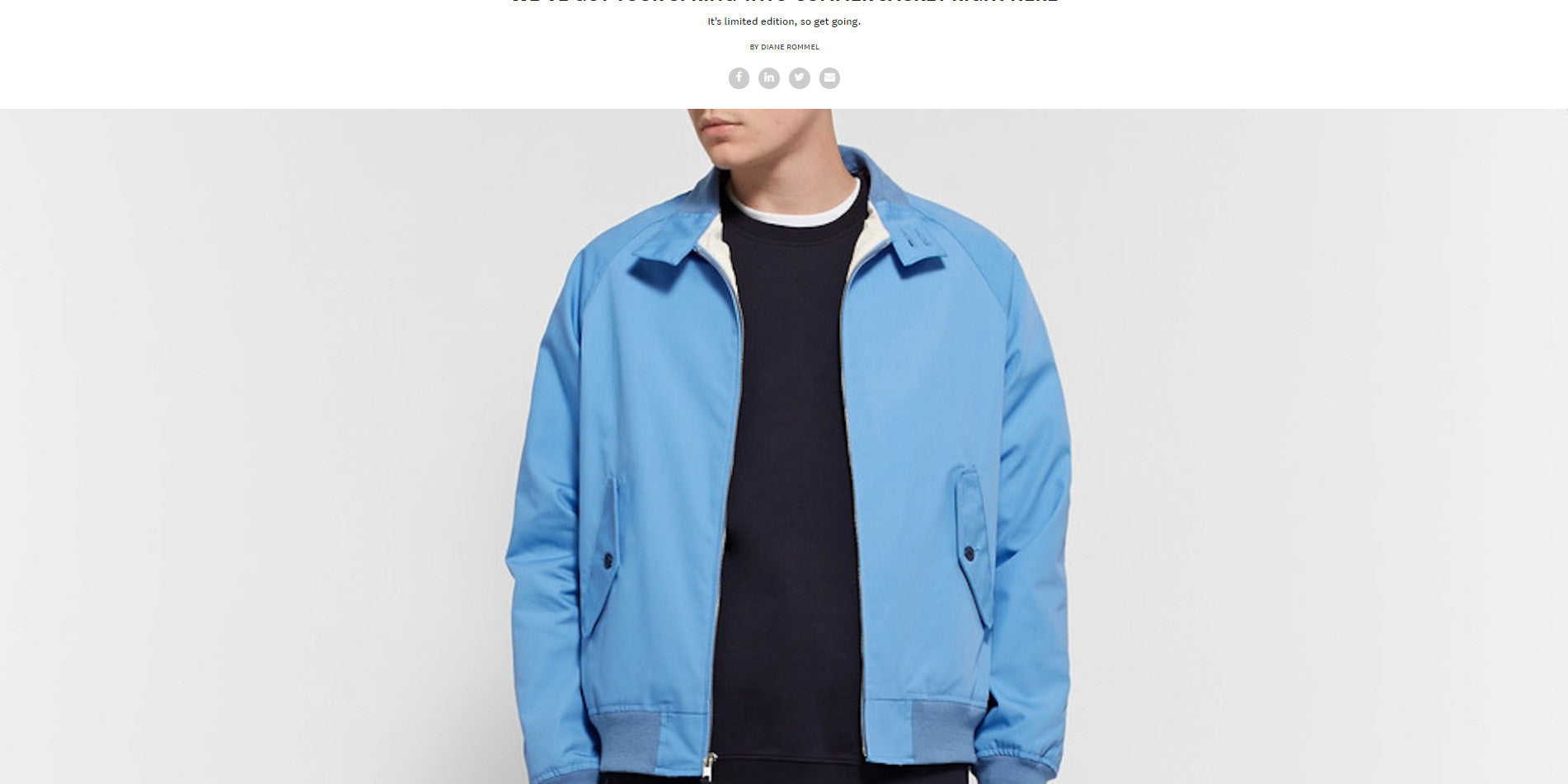 WE'VE GOT YOUR SPRING-INTO-SUMMER JACKET RIGHT HERE