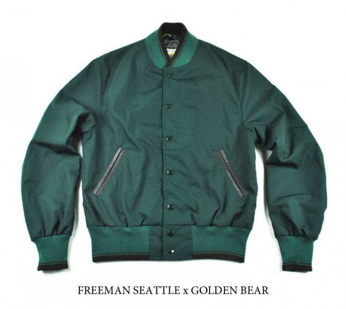 SPRING STYLE: COTTON VARSITY JACKET BY GOLDEN BEAR FOR FREEMAN SEATTLE