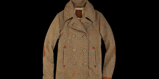 GB x Unionmade Harris Tweed Peacoat