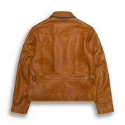 THE WATERFRONT - Original Mustard Leather Contemporary Fit - Golden Bear Sportswear 