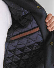 THE LOBOS - Western Varsity Jacket Black/Espresso Classic Fit