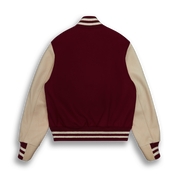 THE ALBANY - Cardinal Melton Wool/Stone Leather Contemporary Fit