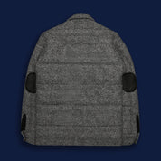 THE POTRERO - Black/Cream Quilted Herringbone Wool Contemporary Fit - Golden Bear Sportswear 