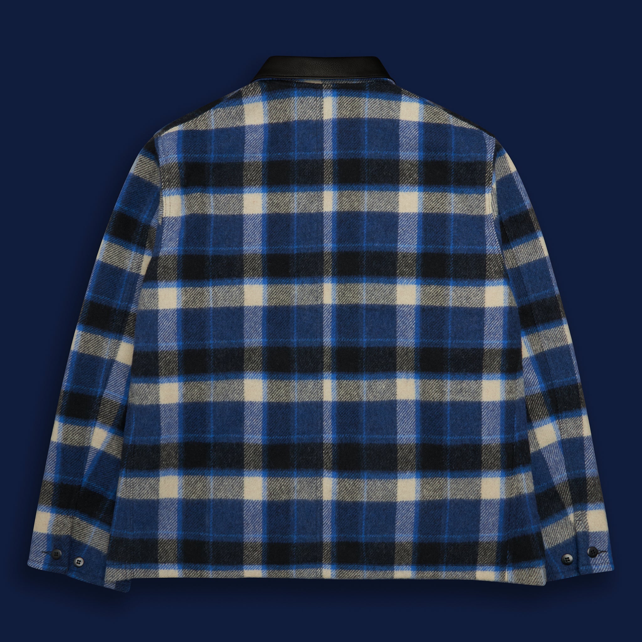 Black Plaid Wool Tailored Classic Fit - Golden Bear Sportswear 