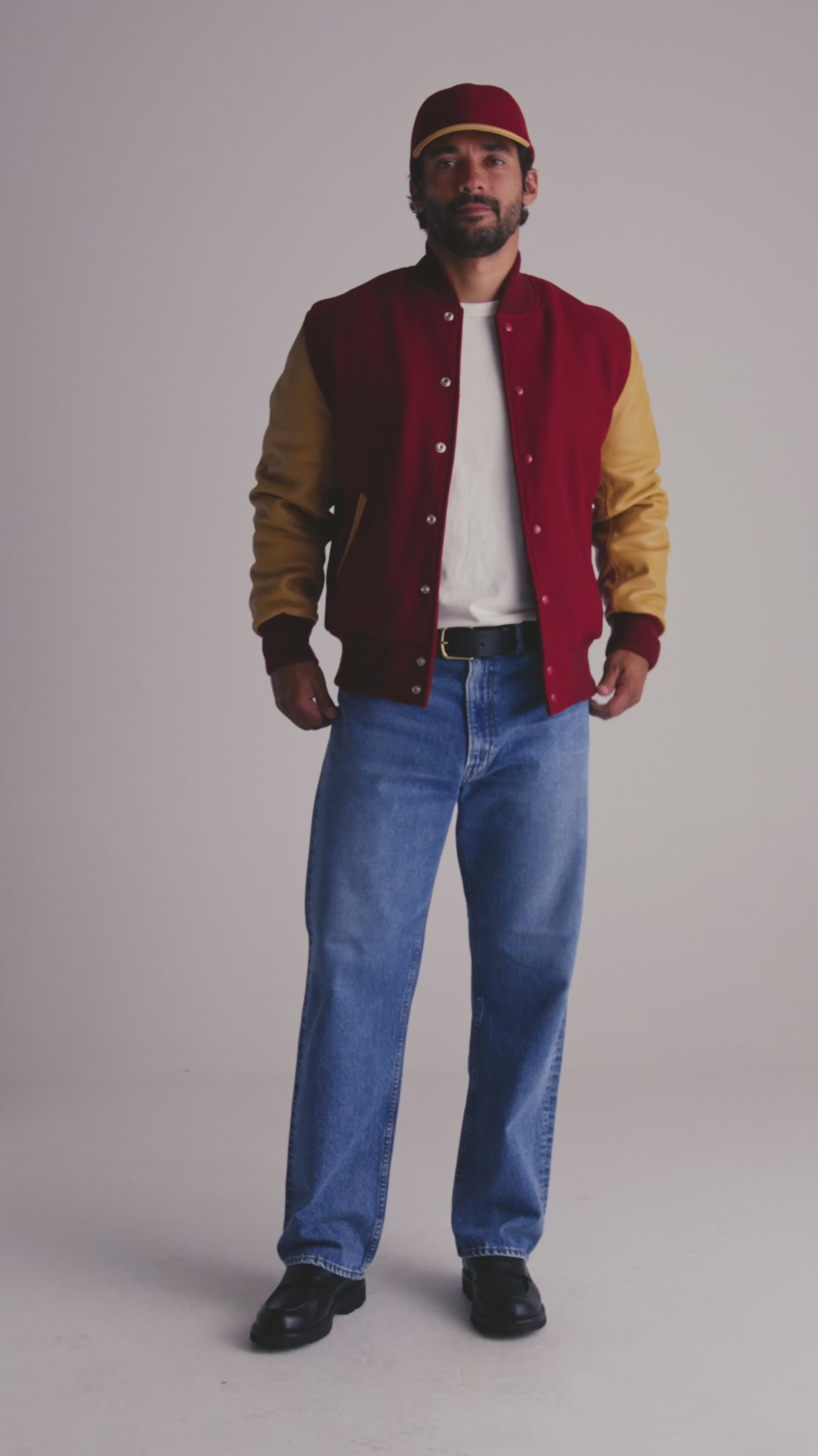 THE ALBANY - Cardinal Melton Wool/Tan Leather Classic Fit