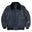 The Carter - Black Naked Leather Bomber Jacket with Detachable Fur Collar - Golden Bear Sportswear 