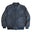 The Carter - Black Naked Leather Bomber Jacket with Detachable Fur Collar - Golden Bear Sportswear 