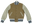 Camel/Beige Contemporary Fit Varsity Jacket - Golden Bear Sportswear 